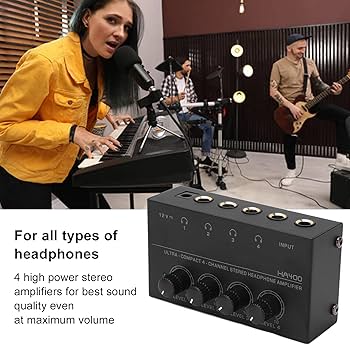 Amazon.co.jp: 4チャンネルヘッドホンアンプ、HA400ヘッドホン